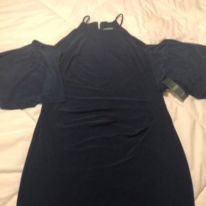 Ralph Lauren- NBW-Navy off shoulder Dress
